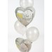 5 Balloon Staggered Centrepiece - Wedding